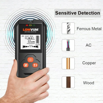 Detector de metales en la pared